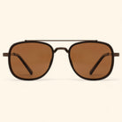 Modern Dapper Square Sunglasses Polarized Brown _1