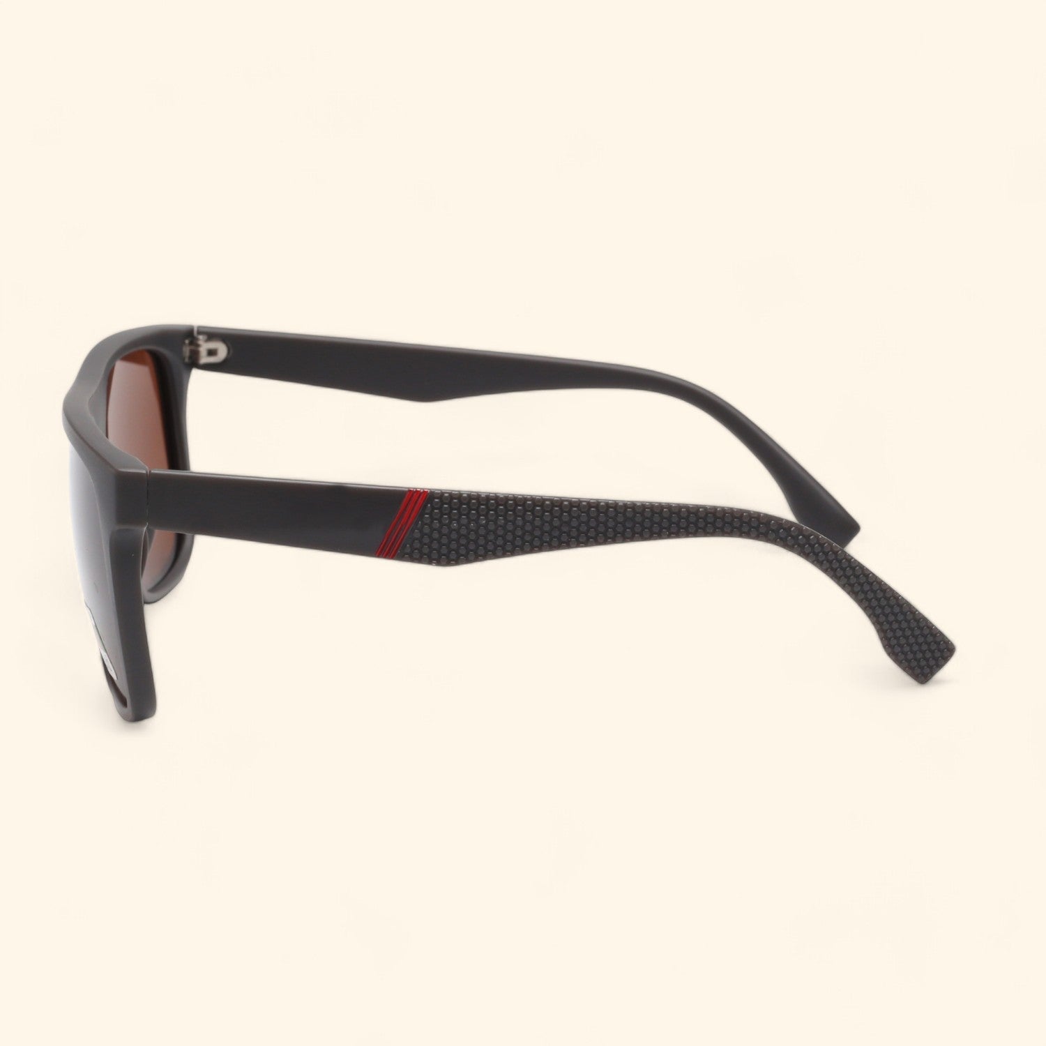 Polar Classic Retro Brown Square Polarized Sunglasses _3