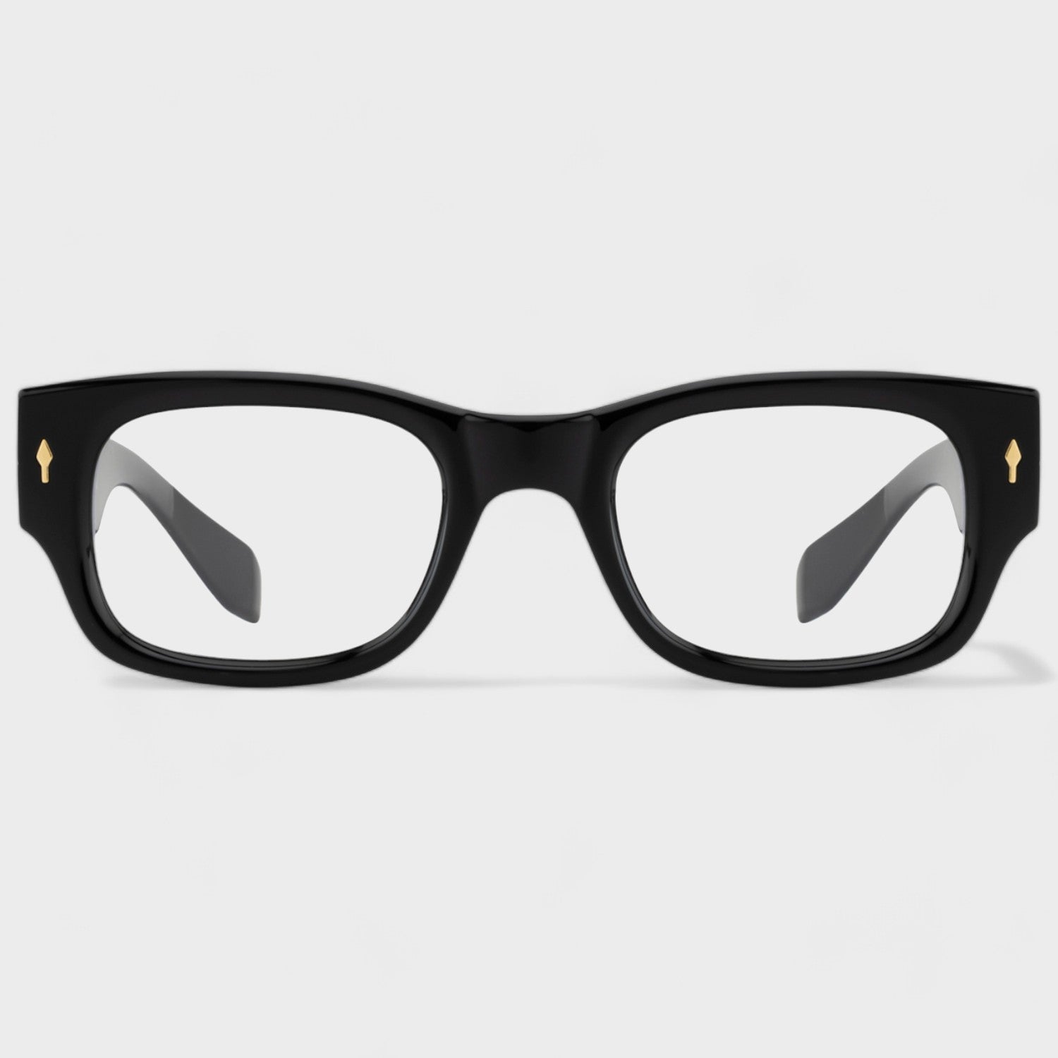 Tuffy Computer Anti Blue Light Glasses Narrow Rectangular Shine Black _2