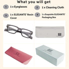 Tuffy Computer Blue Light Filter Glasses Rectangle Grey _4