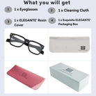 Tuffy Computer Anti Blue Light Glasses Broad Square Matte Black _3