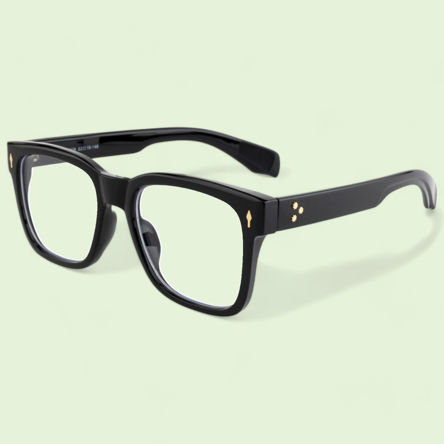 Tuffy Computer Anti Blue Light Glasses Broad Square Shine  Black _1