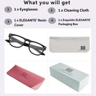 Tuffy Computer Anti Blue Light Glasses Geometric Matte  Black _6