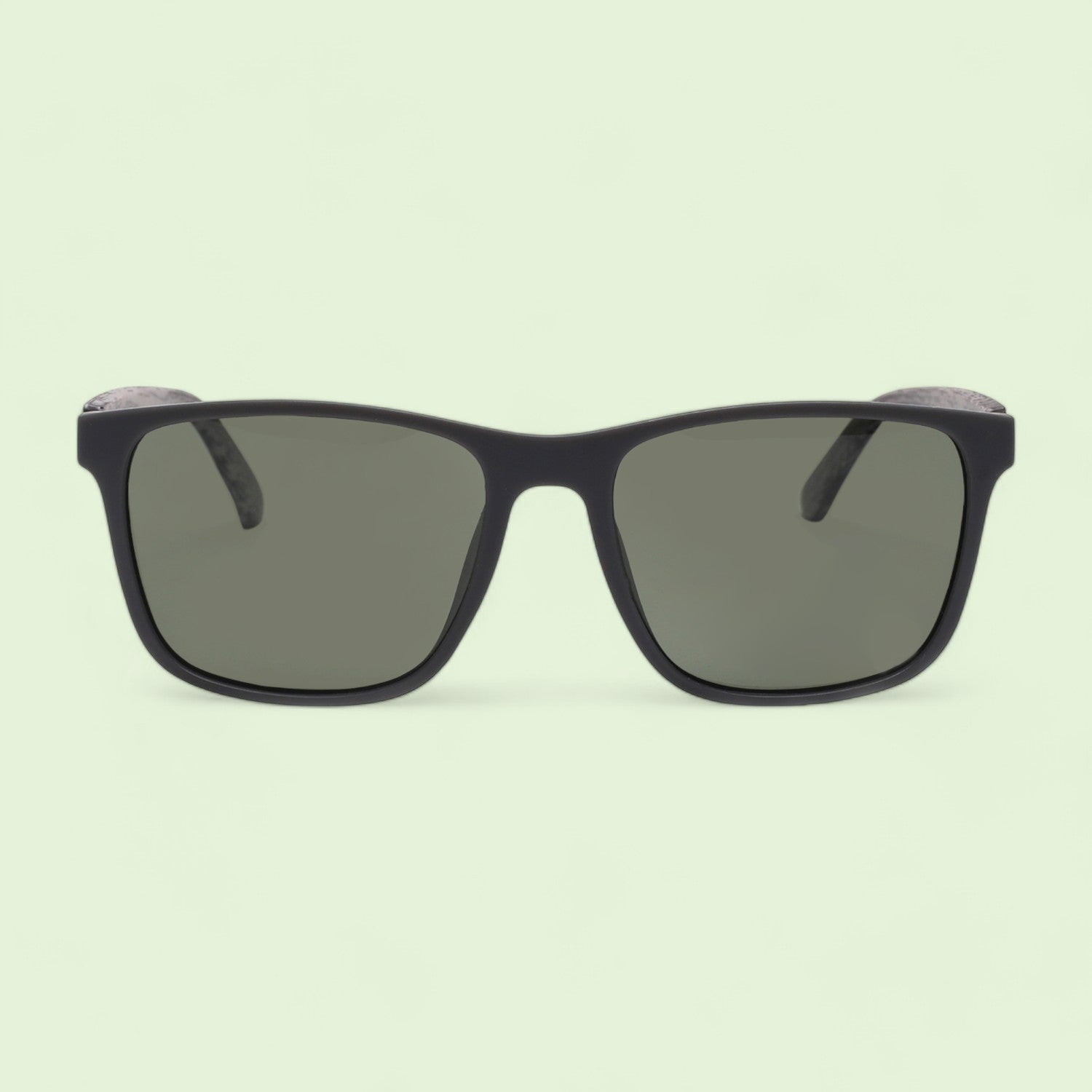 Wooden Legs Outdoor Square Green Polarized Sunglasses _1